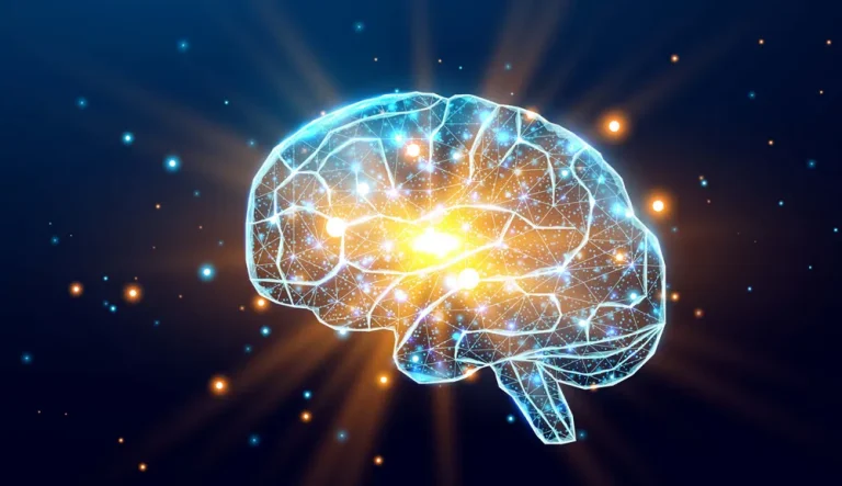 Cerebro creado con IA iliminado